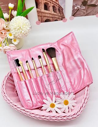 Kit pincel Bolsinha Rosa