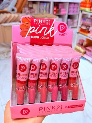 Blush líquido Pink Touch pink 21 cores separar que estevem disponíveis