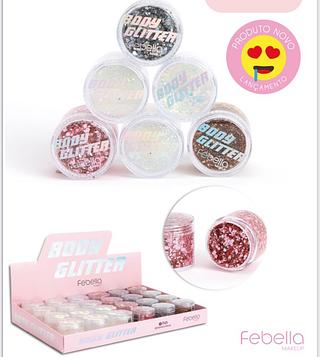 Gel Body Glitter ( Cor Sortido ) Febella