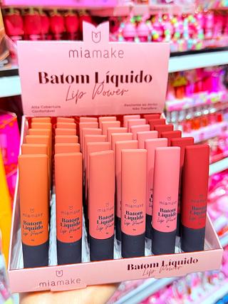 BATOM LIQUIDO LIP POWER MIA MAKE CORES SEPARAR QUE ESTEVEM DISPONIVEIS