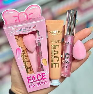 KIT LIP GLOSS COM CORRETIVO COCOFLEUR