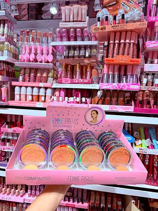 PÓ COMPACTO FEMME PARIS CORES SEPARAR QUE ESTEVEM DISPONIVEIS