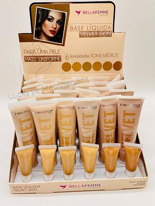 Base líquido BellaFemme (cor sortido ) Cor médio box fechado