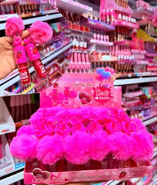 LIP GLOSS COM CHAVEIRO YOYOMAQUIAMOR