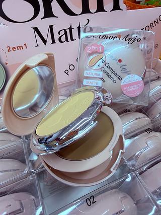 Pó compacto + Contorno 2 em 1 Amor anjo