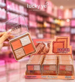 PALETA DE BLUSH E ILUMINADOR SARAH'S CORES SEPARAR QUE ESTEVEM DISPONIVEIS