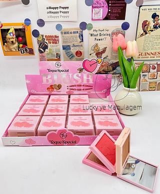 Trio pó Compacto /iluminador/blush Toque Special