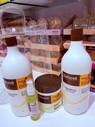 KIT SHAMPOO CONDICIONADOR E MASCARA E ÓLEO ( NACIONAL) KARSEELL