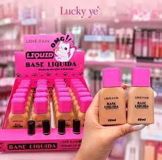 Base líquido matte love Rain Cores separar que estevem disponíveis