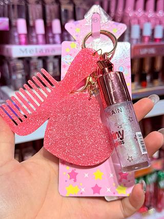 LIP GLOSS COM CHAVEIRO LOVE RAIN CORES SEPARAR QUE ESTEVEM DISPONIVEIS