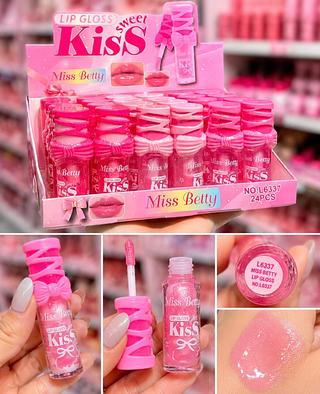 Lip gloss Cores separar que estevem disponível Miss Betty