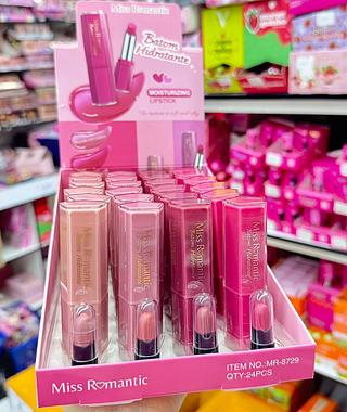Batom Hidratante Cores separar que estevem disponíveis Miss Romantic