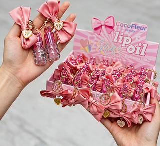 LIP GLOSS COM CHAVEIRO COCOFLEUR CORES SEPARAR QUE ESTEVEM DISPONIVEIS
