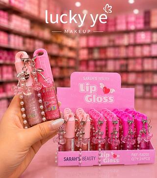LIP GLOSS COM CHAVEIRO SARAH'S CORES SEPARAR QUE ESTEVEM DISPONIVEIS