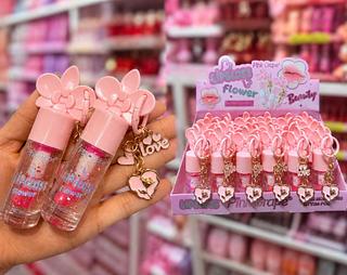 LIP GLOSS COM CHAVEIRO PINK GRAPE