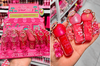 LIP GLOSS COM CHAVEIRO (1 URSO )ROMCOM CORES SEPARAR QUE ESTEVEM DISPONIVEIS