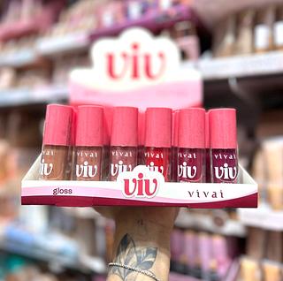 Gloss Viv Vivai Cores separar que estevem disponíveis