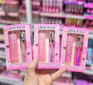 Kit lip Gloss e Lip Balm Love Rain