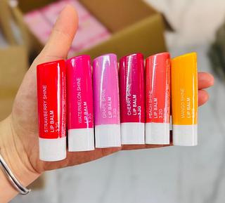 Lip Balm Dhermosa Cores separar que estevem disponíveis