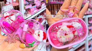 Lip Gloss chaveiro + Lip Balm +Acessorio Celular + Bosinha Bobbi Rara