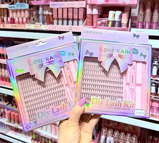 kit cílio fufinho com pinça Love Rain