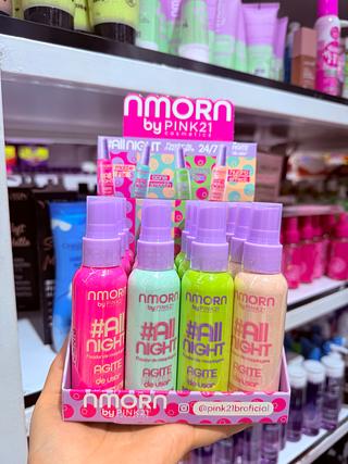 Fixador de Maquiagem nmorno Pink 21 cores separar que estevem disponível