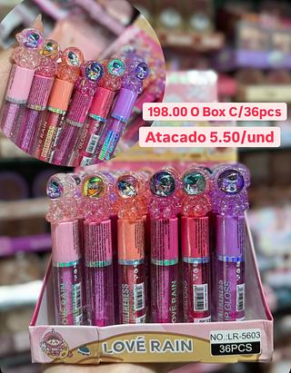 Lip gloss infantil ( Cor Sortido ) LOVE RAIN